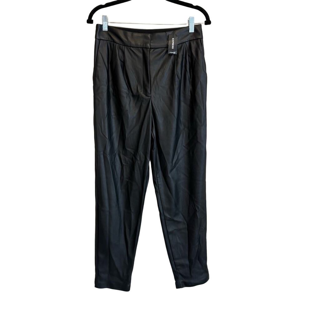 Express Faux Leather Pants Black 6